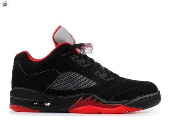 Meilleures Air Jordan 5 Retro Low "Alternate 90" Noir Rouge (819171-001)