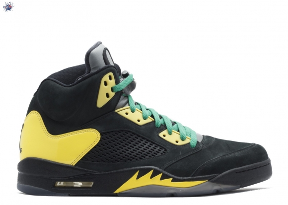 Meilleures Air Jordan 5 Retro "Oregon Ducks" Noir Jaune (h013mnjdls535457809)