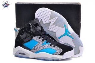 Meilleures Air Jordan 6 Noir Bleu Gris