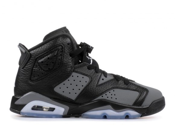 Meilleures Air Jordan 6 Retro Bg (Gs) Noir Gris (384665-010)