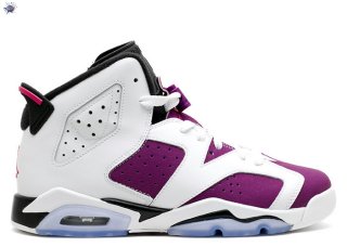 Meilleures Air Jordan 6 Retro (Gs) Blanc Pourpre (543390-127)