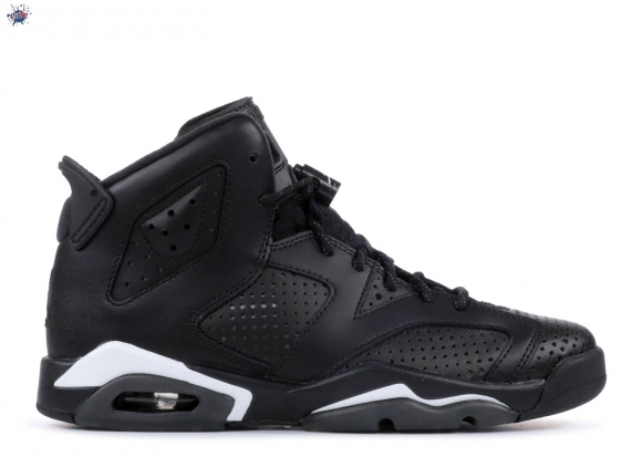 Meilleures Air Jordan 6 Retro (Gs) "Noir Cat" Noir (384665-02)