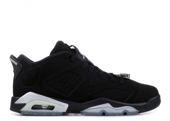 Meilleures Air Jordan 6 Retro Low "Chrome" Noir Métallique Argent (304401-003)