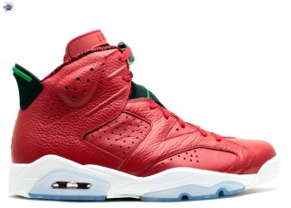 Meilleures Air Jordan 6 Retro Spiz'Ike "History Of Jordan" Rouge Vert (694091-625)