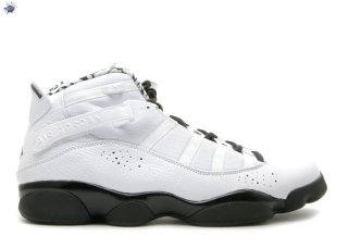 Meilleures Air Jordan 6 Rings Premier "Motor Sport" Blanc Noir (397464-101)