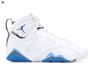 Meilleures Air Jordan 7 Bg (Gs) "French Bleue" Blanc Bleu (304774-107)