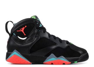 Meilleures Air Jordan 7 Retro 30Th Bg (Gs) "Barcelona Nights" Noir Rouge Vert (705412-007)