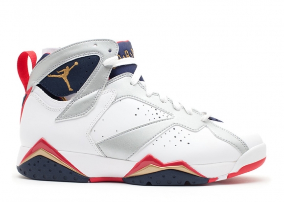 Meilleures Air Jordan 7 Retro "Olympic 2012 Release" Blanc Rouge (304775-135)