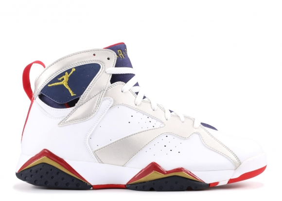 Meilleures Air Jordan 7 Retro "Olympic" Blanc Marine (304775-171)