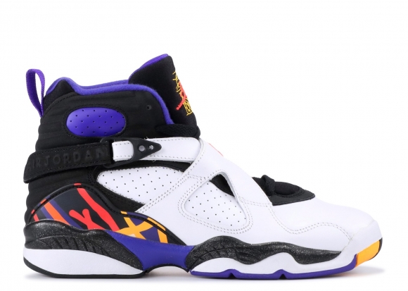 Meilleures Air Jordan 8 Retro Bg (Gs) "Three Peat" Blanc Bleu (305368-142)