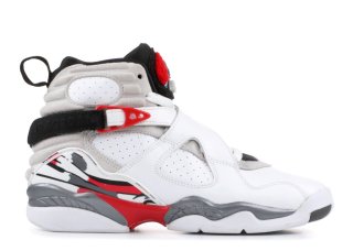 Meilleures Air Jordan 8 Retro (Gs) "2013 Release" Blanc Noir Rouge (305368-103)