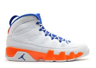 Meilleures Air Jordan 9 Retro "Fontay Montana" Blanc Orange Bleu (302370-040)