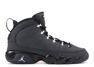 Meilleures Air Jordan 9 Retro (Gs) "Anthracite" Blanc Noir (302359-013)