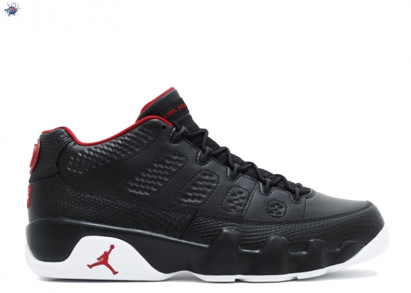 Meilleures Air Jordan 9 Retro Low "Bred" Noir Blanc Rouge (832822-001)