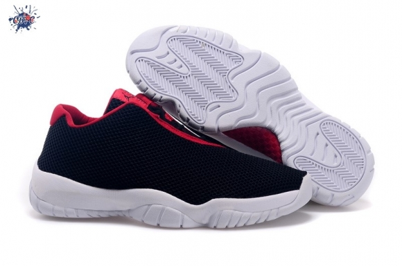 Meilleures Air Jordan Future Low "Bred" Noir Rouge Blanc