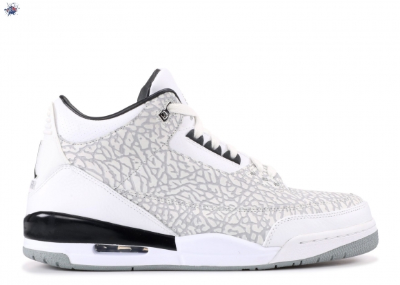 Meilleures Air Jordan Retro 3 Flip Blanc Gris (315767-101)