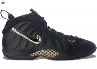 Meilleures Nike Air Foamposite Pro (Gs) Noir Or (644792-010)