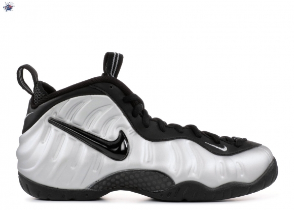 Meilleures Nike Air Foamposite Pro Métallique Argent Noir (624041-002)