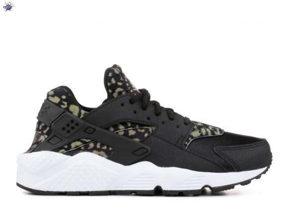 Meilleures Nike Air Huarache Run Print "Leopard" Noir (725076-007)