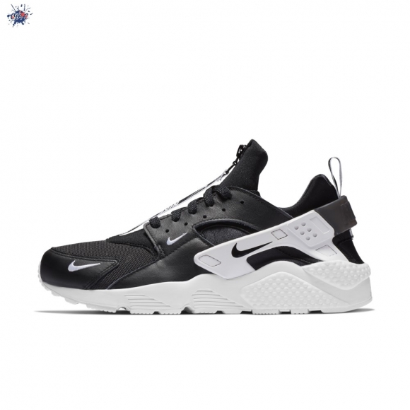 Meilleures Nike Air Huarache Run Prm Zip Noir Blanc (bq6164-001)