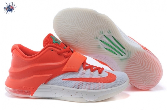 Meilleures Nike KD VII 7 "Christmas" Orange Blanc (707560-613)