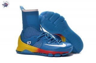 Meilleures Nike KD VIII 8 Elite "Powder Bleue" Bleu Jaune Orange