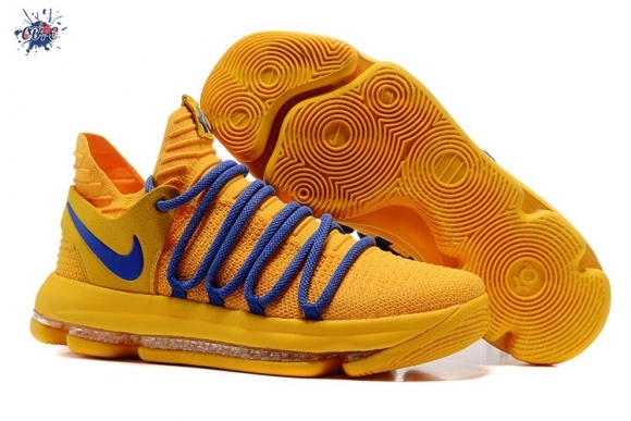 Meilleures Nike KD X 10 Jaune Bleu