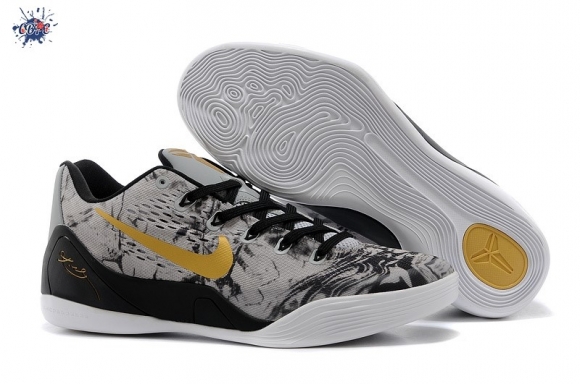 Meilleures Nike Kobe IX 9 Low Em Gris Jaune