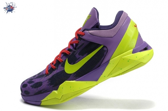 Meilleures Nike Kobe VII 7 "Christmas" Pourpre Volt Noir