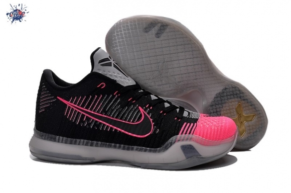 Meilleures Nike Kobe X 10 Elite Low "Mambacurial1" Noir Rose