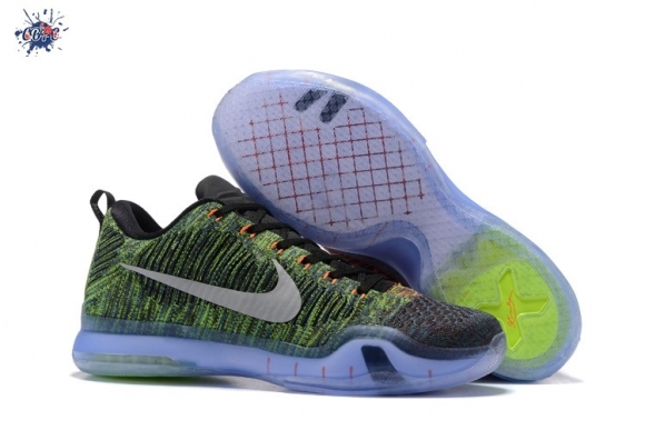 Meilleures Nike Kobe X 10 Elite Low Vert Multicolore