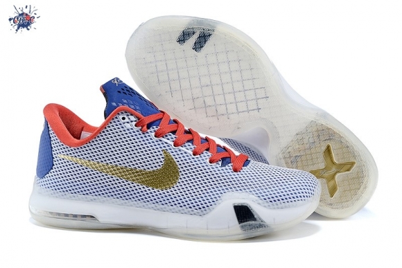 Meilleures Nike Kobe X 10 "Uconn" National Champion Pe Bleu Or