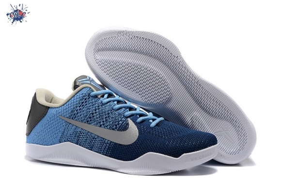 Meilleures Nike Kobe XI 11 "Brave Bleue" Bleu Métallique Argent