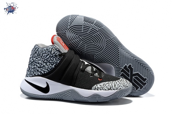 Meilleures Nike Kyrie Irving II 2 Noir Gris Rouge