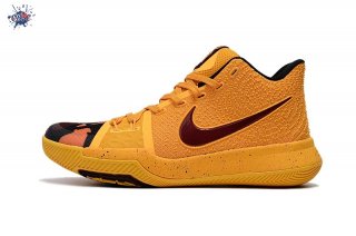 Meilleures Nike Kyrie Irving III 3 Camo Pe Jaune Rouge