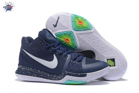 Meilleures Nike Kyrie Irving III 3 Marine Blanc Vert