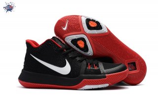 Meilleures Nike Kyrie Irving III 3 Noir Rouge Blanc