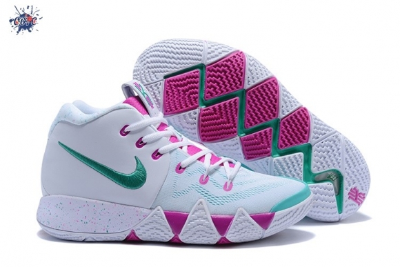 Meilleures Nike Kyrie Irving IV 4 Blanc Vert Rose