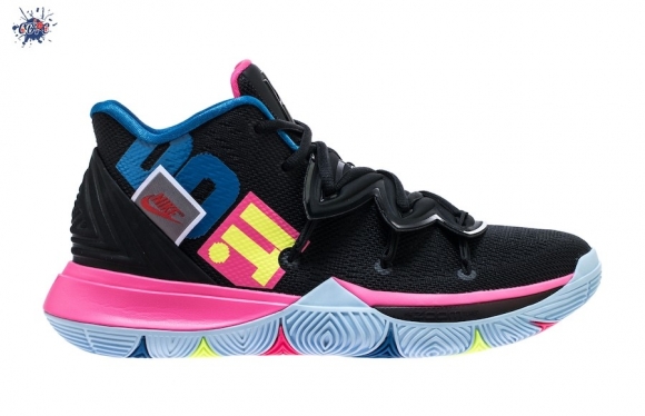 Meilleures Nike Kyrie V 5 "Just Do It" Noir Rose Bleu (ao2918-003)