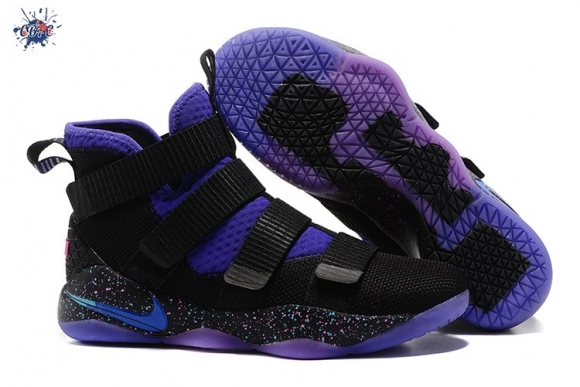 Meilleures Nike Lebron Soldier XI 11 Noir Pourpre Multicolore