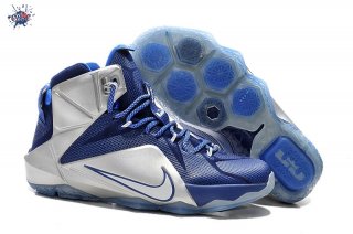 Meilleures Nike Lebron XII 12 "Cowboys" "What If" Bleu Métallique Argent