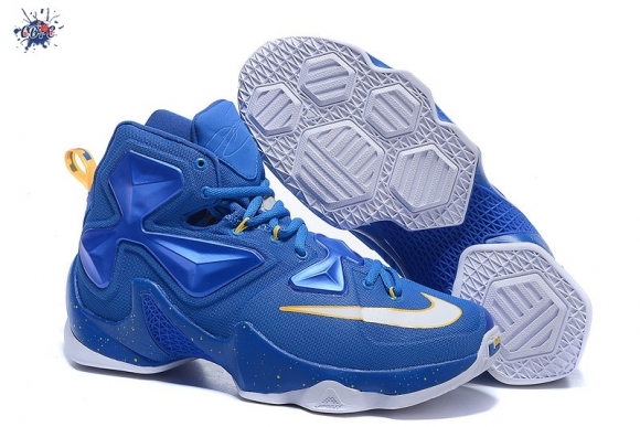 Meilleures Nike Lebron XIII 13 Bleue Yellow White