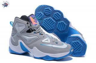 Meilleures Nike Lebron XIII 13 Gris Bleu