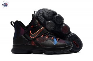 Meilleures Nike Lebron XIV 14 Enfant Noir Rouge Bleu