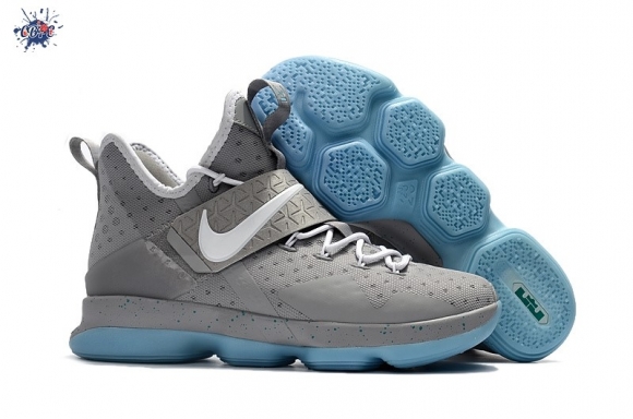 Meilleures Nike Lebron XIV 14 "Mag" Gris Blanc