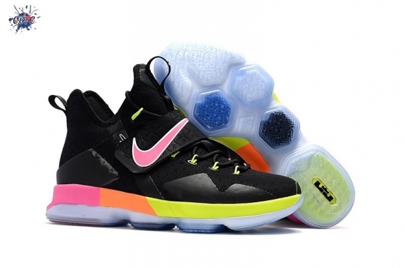 Meilleures Nike Lebron XIV 14 Noir Volt