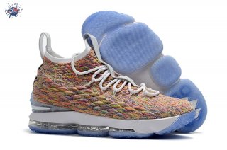 Meilleures Nike Lebron XV 15 "Fruity Pebbles" Multicolore Blanc (897648-900)