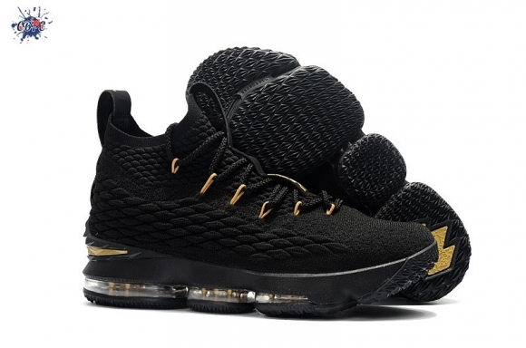 Meilleures Nike Lebron XV 15 Noir Métallique Or