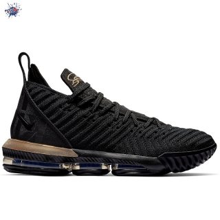 Meilleures Nike Lebron XVI 16 Low "Im King" Noir Or (bq5969-007)