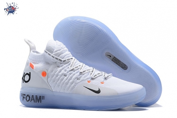 Meilleures Off-White X Nike KD XI 11 Blanc Noir